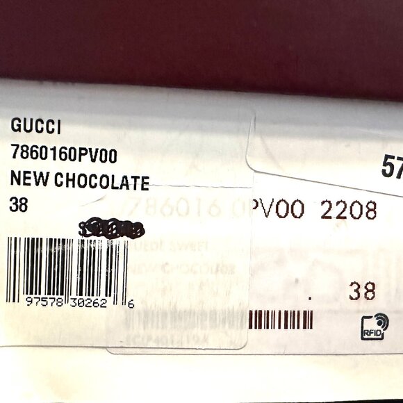 Gucci Jordaan Horsebit Bit Suede Slip On Loafers Flat Shoes Chocolate - Picture 16 of 16